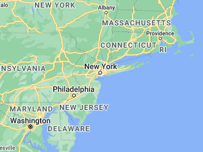 Map showing location of Coney Island (40.57788, -73.99403)