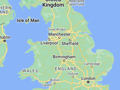 Map showing location of Congleton (53.16314, -2.21253)