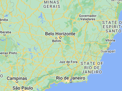Map showing location of Congonhas (-20.49972, -43.85778)