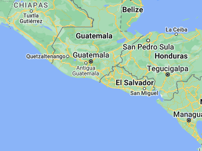 Map showing location of Conguaco (14.04417, -90.03111)