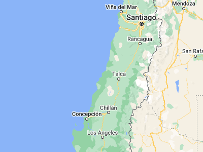 Map showing location of Constitución (-35.33333, -72.41667)