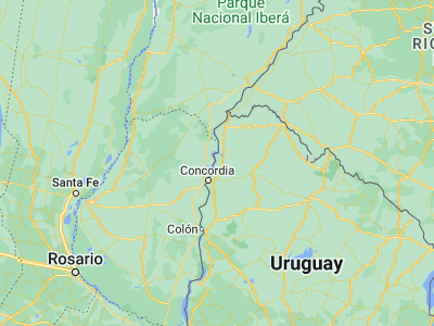 Map showing location of Constitución (-31.08333, -57.83333)