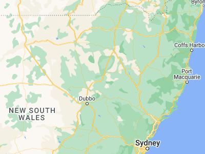Map showing location of Coonabarabran (-31.27734, 149.27904)