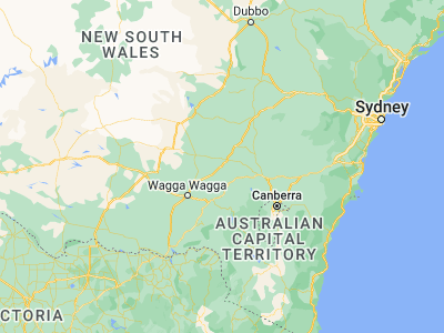 Map showing location of Cootamundra (-34.64095, 148.02838)