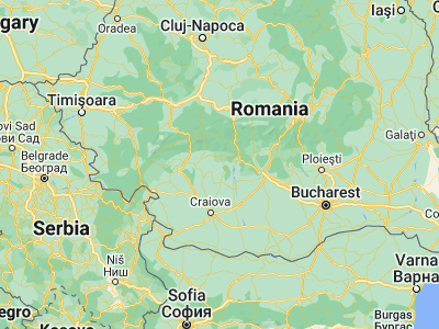Map showing location of Copăceni (45, 23.98333)
