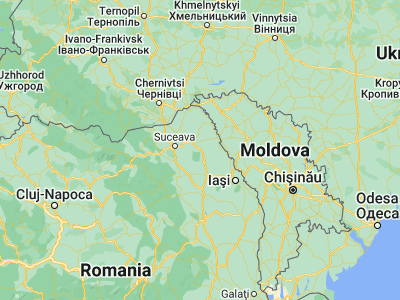 Map showing location of Copălău (47.61667, 26.83333)