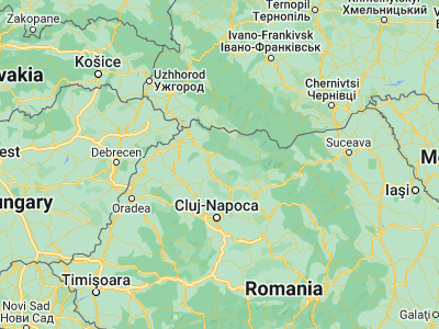 Map showing location of Copalnic Mănăştur (47.5, 23.68333)