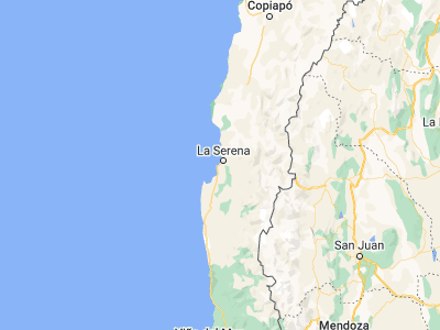 Map showing location of Coquimbo (-29.95333, -71.34361)