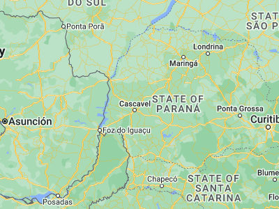 Map showing location of Corbélia (-24.79889, -53.30667)