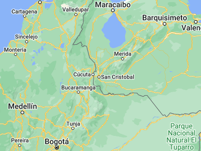 Map showing location of Cordero (7.85591, -72.18075)