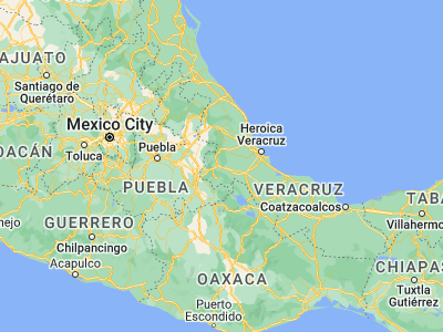 Map showing location of Córdoba (18.88584, -96.93125)