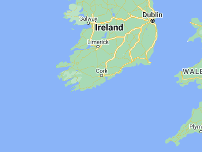 Map showing location of Cork (51.89797, -8.47061)