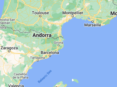Map showing location of Cornellà del Terri (42.08333, 2.81667)