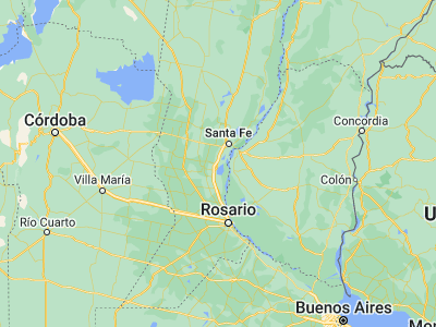 Map showing location of Coronda (-31.97263, -60.91982)