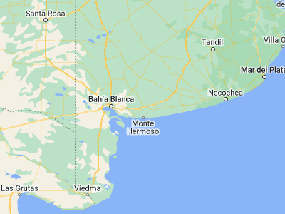 Map showing location of Coronel Dorrego (-38.71867, -61.28732)