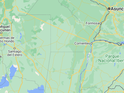 Map showing location of Coronel Du Graty (-27.68038, -60.91462)