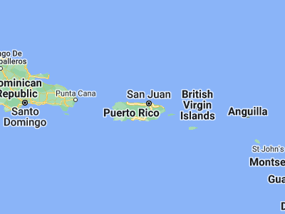 Map showing location of Corozal (18.34106, -66.31684)