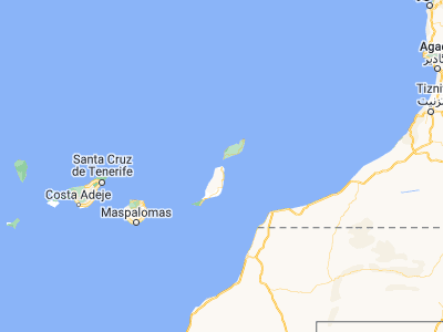 Map showing location of Corralejo (28.74243, -13.86839)