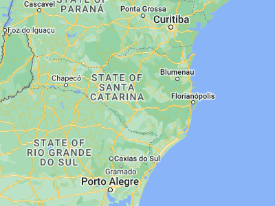 Map showing location of Correia Pinto (-27.58472, -50.36111)