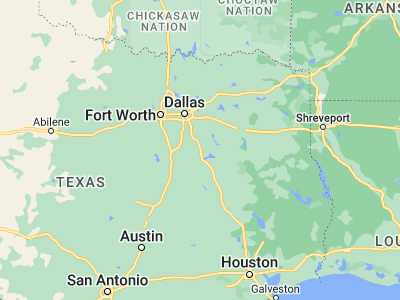 Map showing location of Corsicana (32.09543, -96.46887)