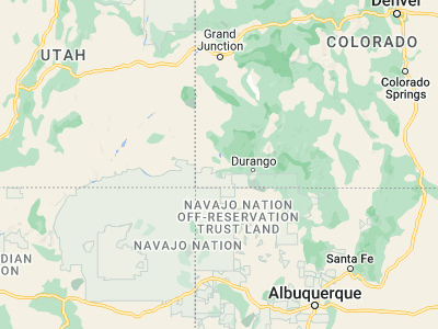 Map showing location of Cortez (37.34888, -108.58593)