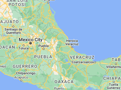 Map showing location of Cosautlán de Carvajal (19.33196, -96.9903)