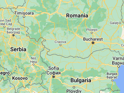 Map showing location of Coşoveni (44.25, 23.93333)