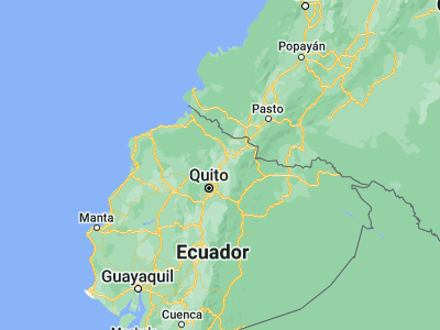 Map showing location of Cotacachi (0.3, -78.26667)