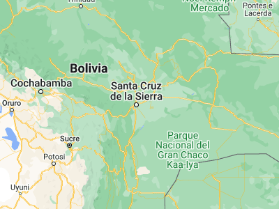 Map showing location of Cotoca (-17.81667, -63.05)