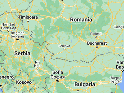 Map showing location of Coţofenii din Dos (44.43333, 23.61667)