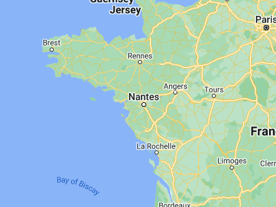 Map showing location of Couëron (47.21508, -1.72171)