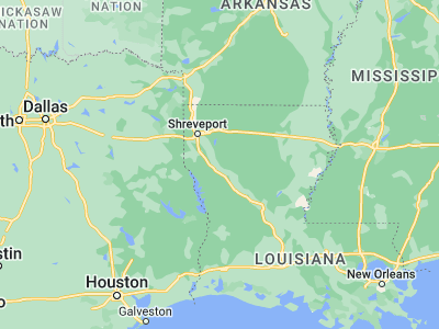 Map showing location of Coushatta (32.01488, -93.34212)