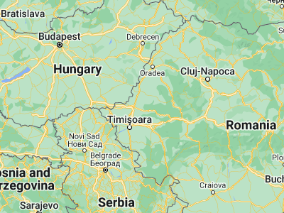Map showing location of Covăsinţ (46.2, 21.6)