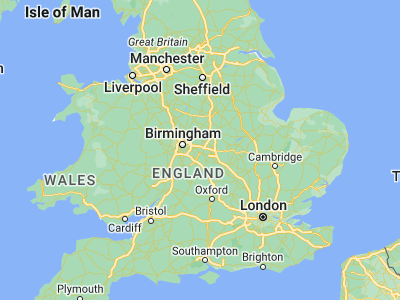 Map showing location of Coventry (52.40656, -1.51217)