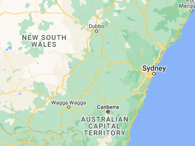 Map showing location of Cowra (-33.83554, 148.69662)