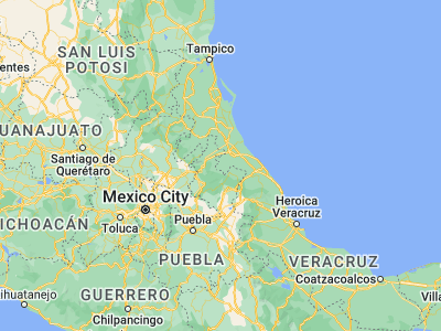 Map showing location of Coyutla (20.25, -97.65)
