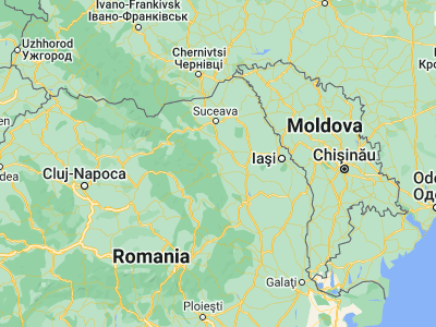 Map showing location of Crăcăoani (47.08333, 26.31667)