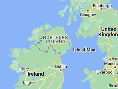 Map showing location of Craigavon (54.44709, -6.387)