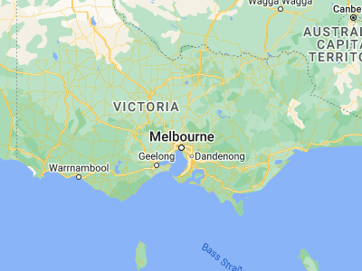 Map showing location of Craigieburn (-37.6, 144.95)