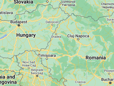 Map showing location of Craiova (46.58333, 21.96667)