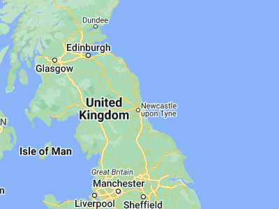 Map showing location of Cramlington (55.08652, -1.58598)