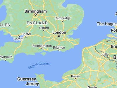 Map showing location of Crawley (51.11303, -0.18312)