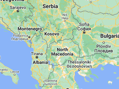 Map showing location of Црешево (42.05083, 21.50972)