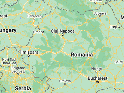 Map showing location of Cricău (46.18333, 23.56667)