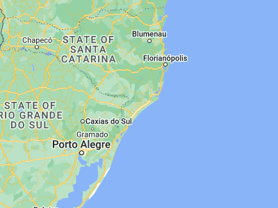 Map showing location of Criciúma (-28.6775, -49.36972)