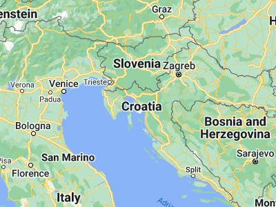Map showing location of Crikvenica (45.17722, 14.69278)
