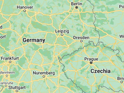 Map showing location of Crimmitschau (50.81644, 12.39045)
