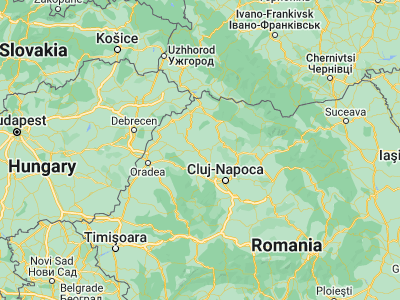 Map showing location of Crişeni (47.23333, 23.05)