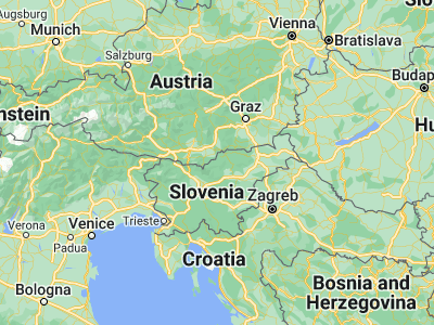 Map showing location of Črna na Koroškem (46.47045, 14.85009)