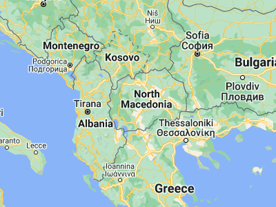 Map showing location of Crnilište (41.53083, 21.41556)